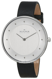 Skagen Gitte Srebrny/Skóra Ø38 mm SKW2232