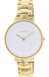 Skagen Ditte Biały/Stal w odcieniu złota Ø37 mm SKW2330