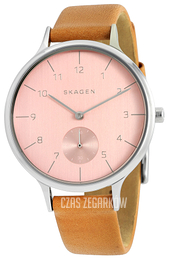 Skagen Anita Różowy/Skóra Ø34 mm SKW2406