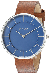 Skagen Gitte Niebieski/Skóra Ø39 mm SKW2612