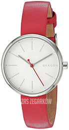 Skagen Signatur Biały/Skóra Ø34 mm SKW2615
