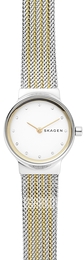 Skagen Freja Biały/Stal w odcieniu złota Ø26 mm SKW2698