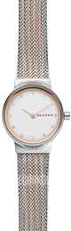 Skagen Freja Biały/Stal w kolorze różowego złota Ø26 mm SKW2699