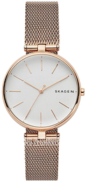 Skagen Signatur Biały/Stal w kolorze różowego złota Ø36 mm SKW2709