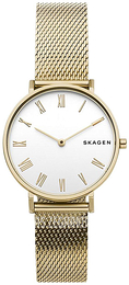 Skagen Hald Biały/Stal w odcieniu złota Ø34 mm SKW2713