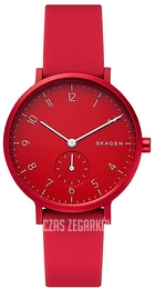 Skagen Aaren Czerwony/Guma Ø36 mm SKW2765