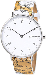 Skagen Aaren Biały/Skóra Ø36 mm SKW2780
