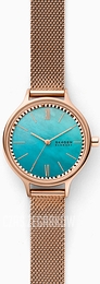 Skagen Anita Niebieski/Stal w kolorze różowego złota Ø30 mm SKW2977