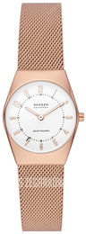 Skagen Grenen Lille Biały/Stal w kolorze różowego złota Ø26 mm SKW3078
