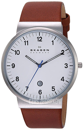 Skagen Ancher Biały/Skóra Ø40 mm SKW6082