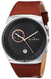 Skagen Havene Czarny/Skóra Ø42 mm SKW6085