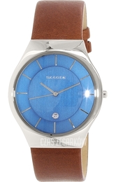 Skagen Grenen Niebieski/Skóra Ø41 mm SKW6160