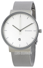 Skagen Ancher Biały/Stal Ø40 mm SKW6290