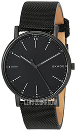 Skagen Signatur Czarny/Skóra Ø40 mm SKW6370