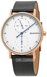 Skagen Signatur Biały/Skóra Ø40 mm SKW6390