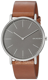 Skagen Signatur Szary/Skóra Ø40 mm SKW6429