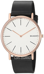 Skagen Signatur Biały/Skóra Ø40 mm SKW6430