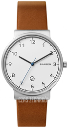 Skagen Ancher Biały/Skóra Ø40 mm SKW6433