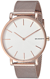 Skagen Hagen Biały/Stal w kolorze różowego złota Ø38 mm SKW6444