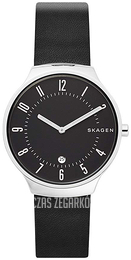 Skagen Grenen Czarny/Skóra Ø38 mm SKW6459