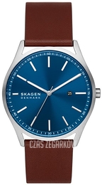 Skagen Holst Niebieski/Skóra Ø42 mm SKW6846
