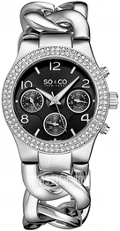 So & Co New York Soho Czarny/Stal Ø38 mm 5013A.5