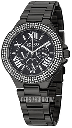 So & Co New York Madison Czarny/Stal Ø38 mm 5019.5