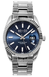 So & Co New York Madison Niebieski/Stal Ø41 mm 5048.3