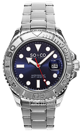 So & Co New York Yacht Timer Niebieski/Stal Ø40 mm 5053.2