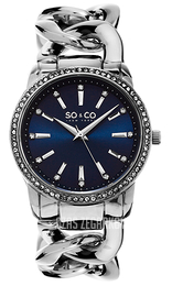 So & Co New York SoHo Niebieski/Stal Ø38 mm 5071.2