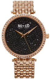 So & Co New York SoHo Zestaw kryształów/Stal w kolorze różowego złota Ø38 mm 5080.4