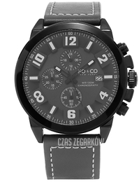 So & Co New York Monticello Szary/Skóra Ø48 mm 5212.2