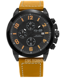 So & Co New York Monticello Szary/Skóra Ø48 mm 5212.3