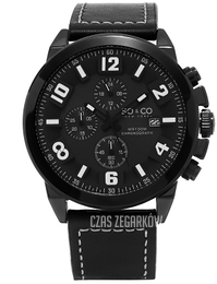 So & Co New York Monticello Czarny/Skóra Ø48 mm 5212.4