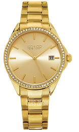 So & Co New York Madison Żółte złoto/Stal w odcieniu złota Ø38 mm 5213.3