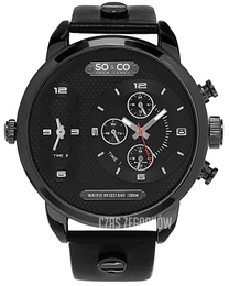 So & Co New York SoHo Czarny/Skóra Ø52 mm 5230.2