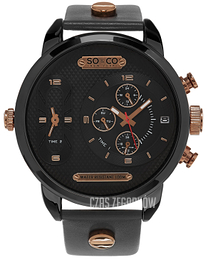 So & Co New York SoHo Szary/Stal w kolorze różowego złota Ø52 mm 5230.4