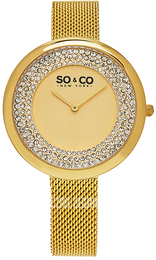 So & Co New York SoHo Żółte złoto/Stal w odcieniu złota Ø40 mm 5259.2