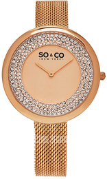 So & Co New York SoHo Różowe złoto/Stal w kolorze różowego złota Ø40 mm 5259.3