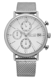 So & Co New York Monticello Srebrny/Stal Ø42 mm 5266M.1