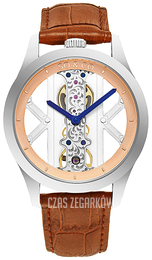 So & Co New York Madison Różowe złoto/Skóra Ø40 mm 5419.3