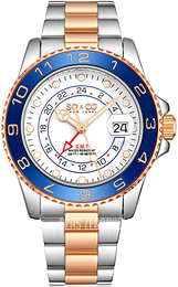 So & Co New York Hudson Biały/Stal w kolorze różowego złota Ø42 mm 5510.3