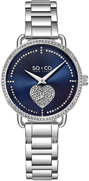 So & Co New York Madison Niebieski/Stal Ø38 mm 5524.2