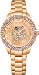 So & Co New York Madison Różowe złoto/Stal w kolorze różowego złota Ø38 mm 5532.5