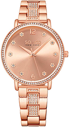 So & Co New York Madison Różowe złoto/Stal w kolorze różowego złota Ø38 mm 5574.3