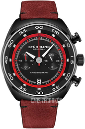 Stührling Original Monaco Czarny/Skóra Ø44 mm 1000.06