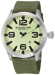 Stührling Original Aviator Zielony/Tkanina Ø47 mm 141B.331D5