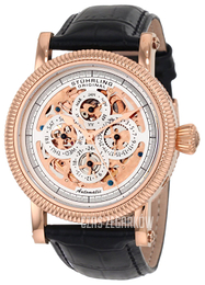 Stührling Original Srebrny/Skóra Ø42 mm 150A.33452