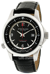 Stührling Original Aviator Czarny/Skóra Ø48 mm 164.33151