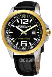 Stührling Original Aviator Czarny/Skóra Ø46 mm 219C.331530